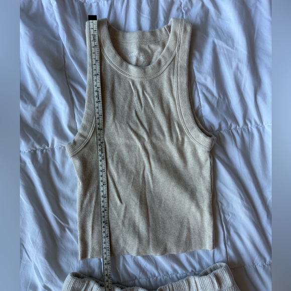 Cream Aerie Tank and Shorts - Picture 9 of 9